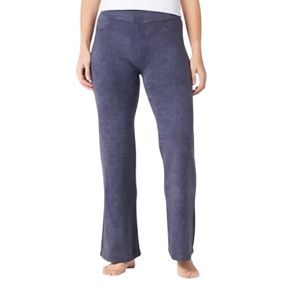 Barefoot Dreams | CozyChic Lite Knit Ankle Length Pants Baja Blue Size Medium - Picture 2 of 13